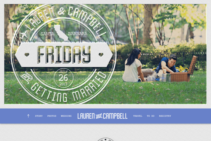 Lauren & Campbell Are Getting Married website preview